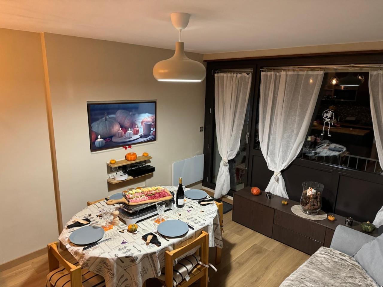 Studio Les Chalmettes 4 Personnes Au Pied Des Pistes Wifi - Balcon - Parking モンジェネヴル エクステリア 写真